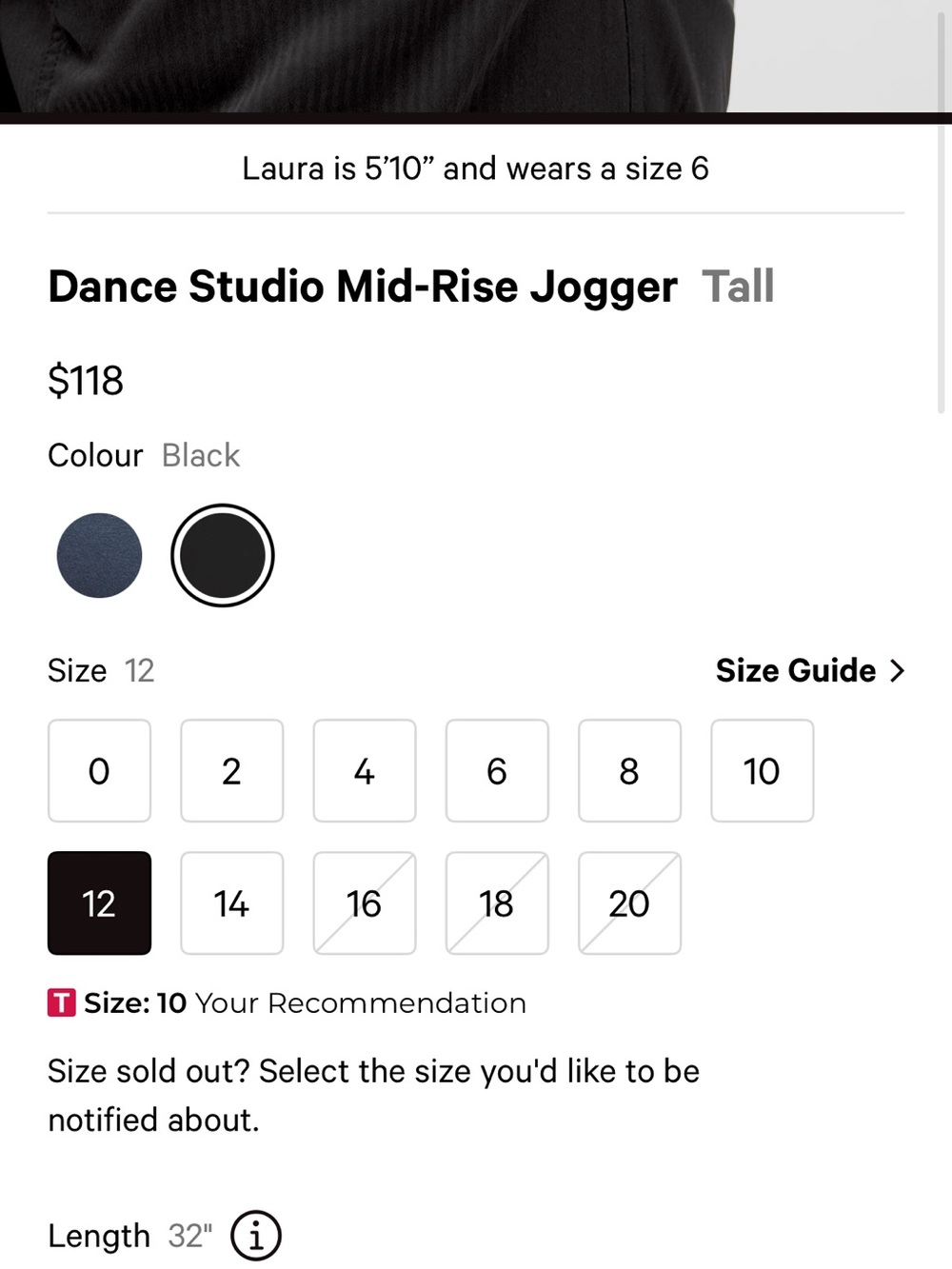Lululemon Dance Studio Jogger 12 Long - Picture 7 of 8